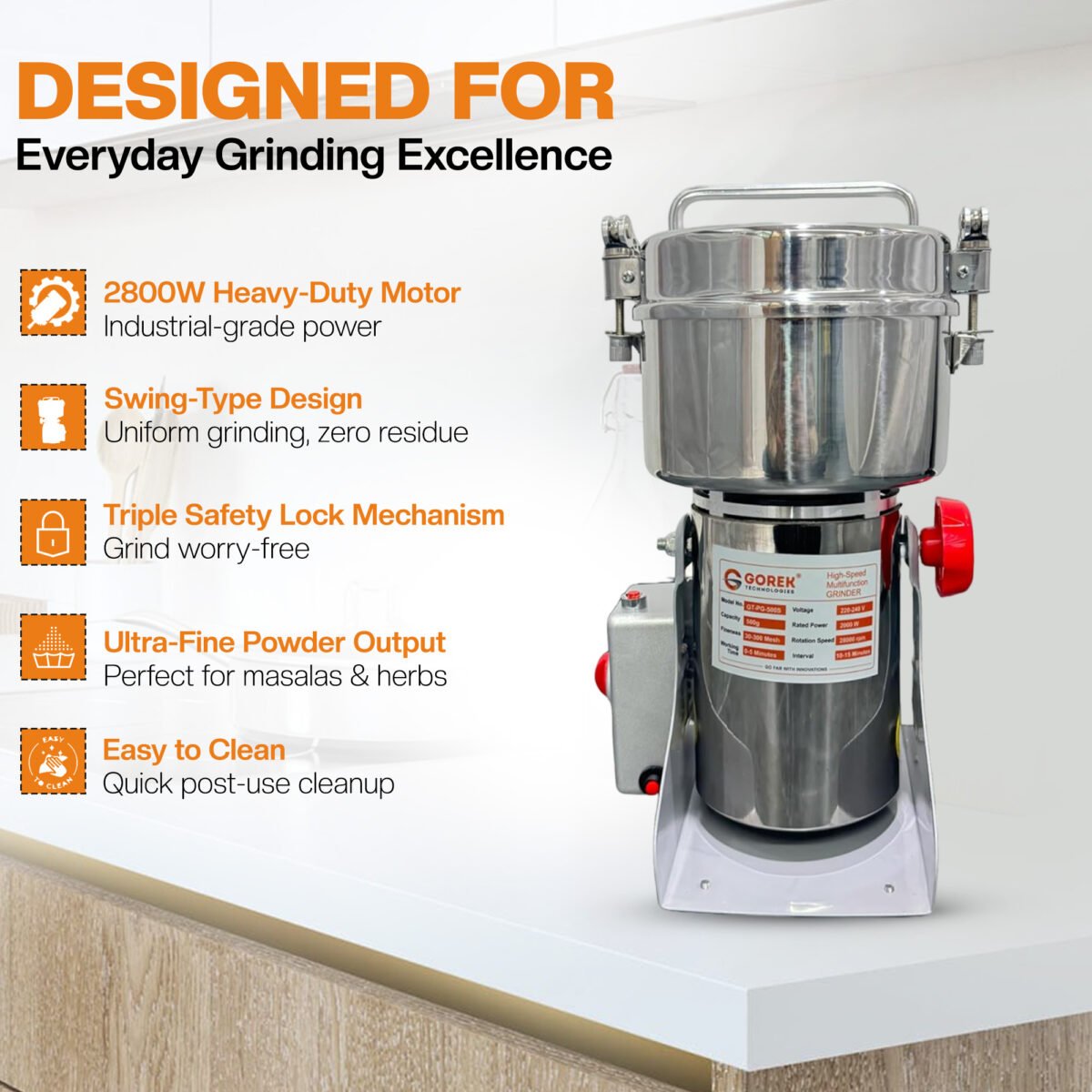 Masala Grinder GT-PG-1000G - Image 5