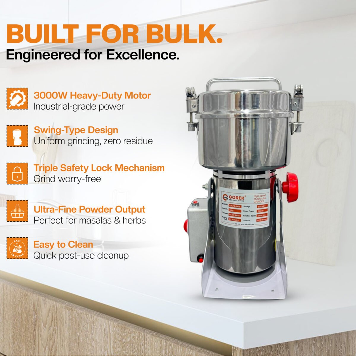 Masala Grinder GT-PG-2000G - Image 16