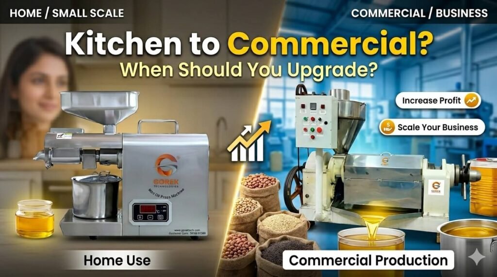 Kitchen To Commercial When Should You Upgrade - Commercial Oil Expeller Machine