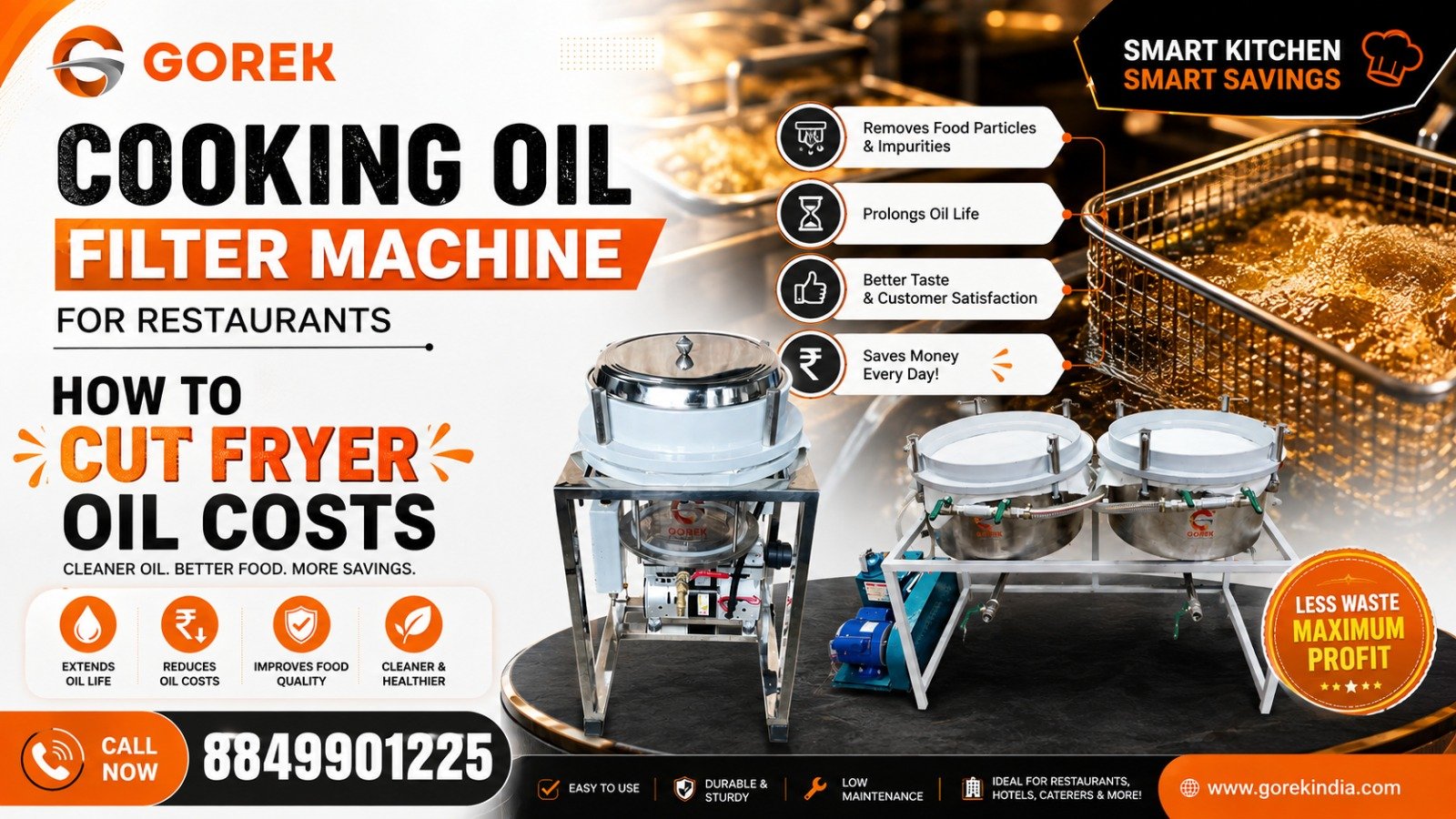 Cooking Oil Filter Machine for Restaurants How to Cut Fryer Oil Costs