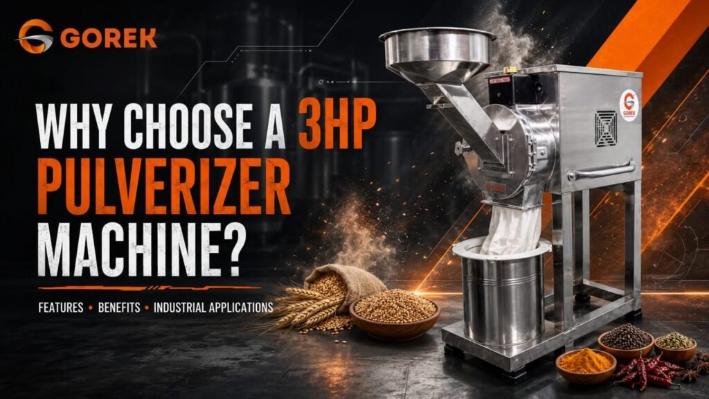 Why Choose A 3HP Pulverizer Machine